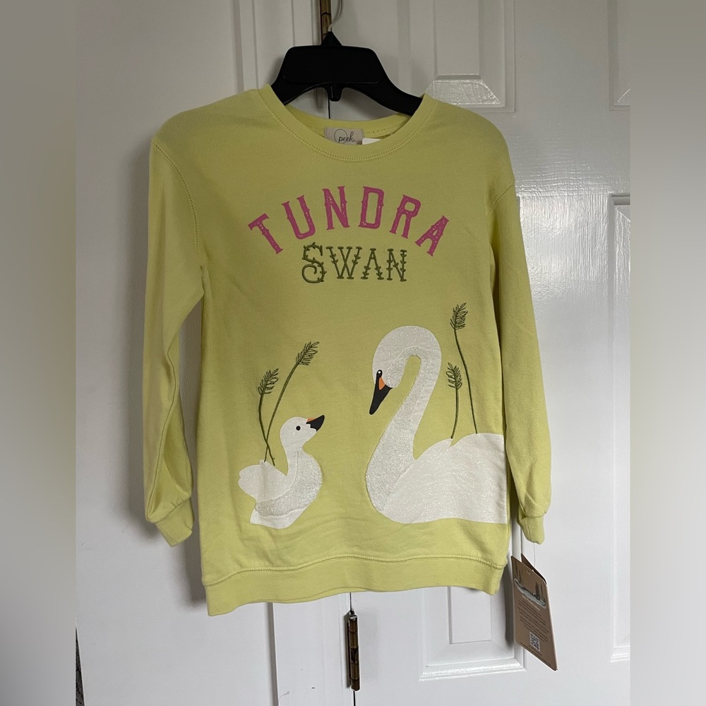 NWT Peek Kids Tundra Swan Shirt Size 6-7 - Picture 4 of 6
